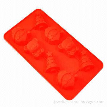 8 cavity Christmas set silicone chocolate molds